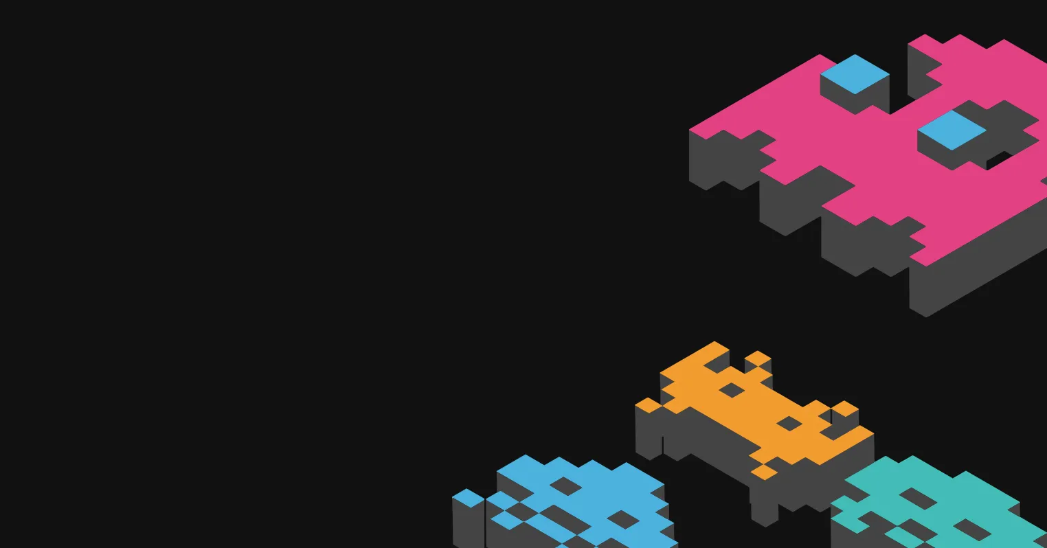 An image of alien characters from the game Space Invaders